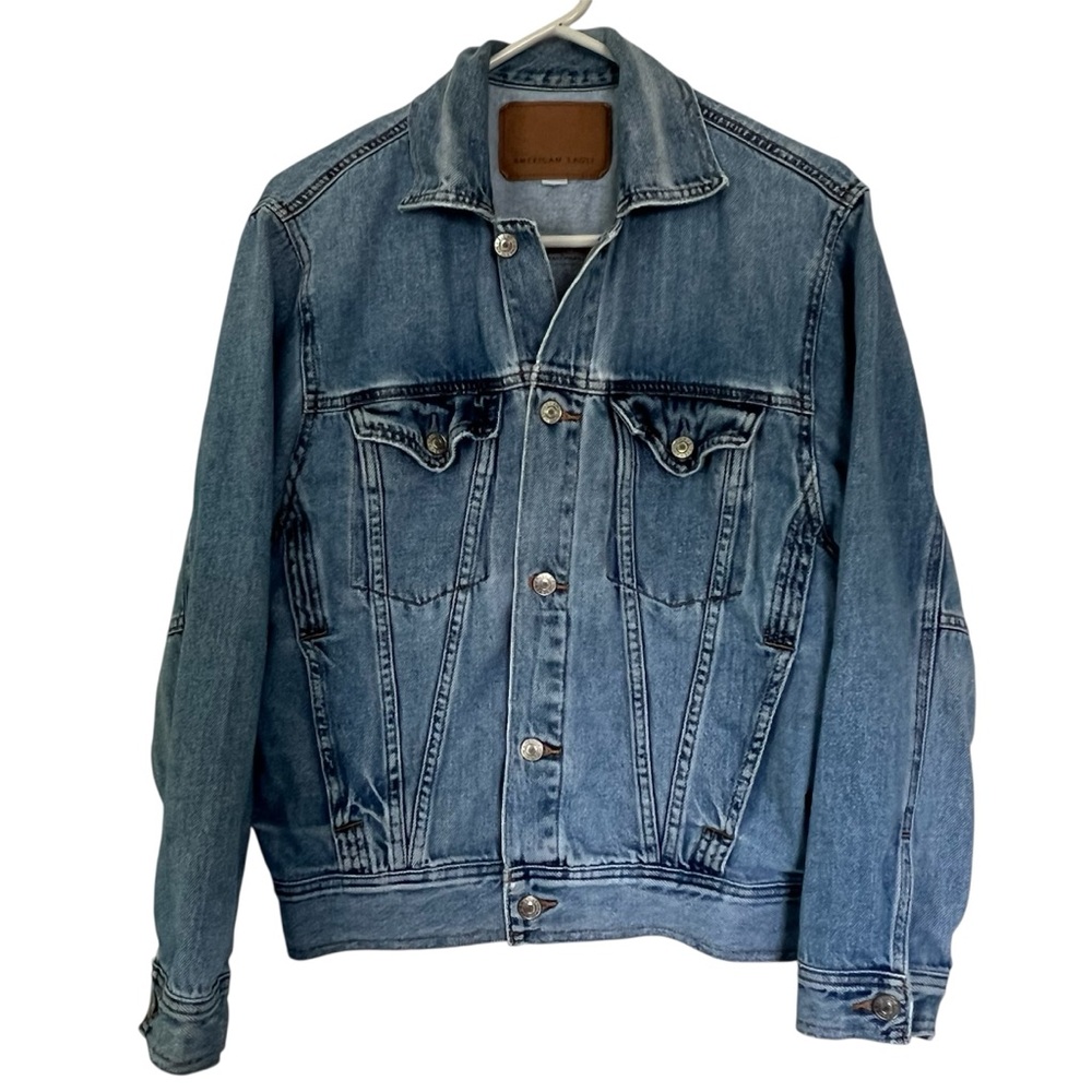 American Eagle Outfitters Blue Lightweight Vintage Style Denim Jacket Size XS